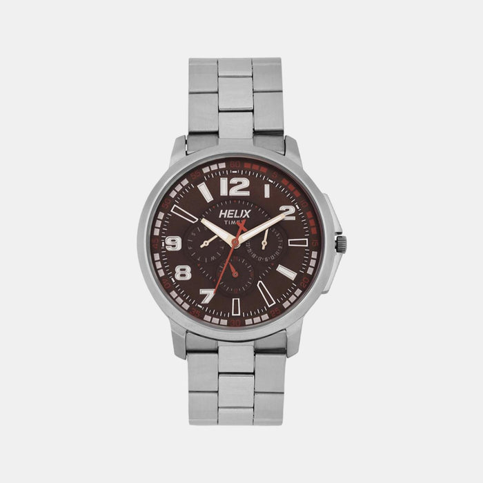 Helix Round Brown Chronograph watch