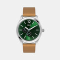 Helix Round Green Analog watch