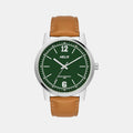 Helix Round Green Analog watch