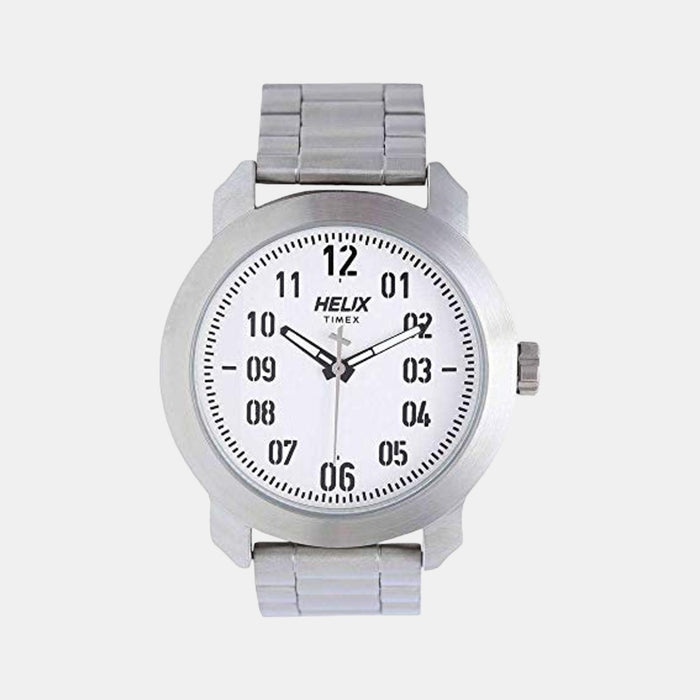 Helix Round Silver Analog watch