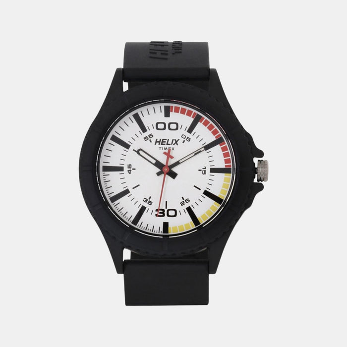 Helix Round White Analog watch