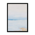 Modern Abstract Coastal Painting No 3 | Minimal Beach Painting - Framed Wall Art