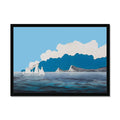 Seascape Art Print (Morning Sail) - Framed