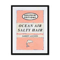 Vintage Book Art - Ocean Air - Framed - Beach House Art