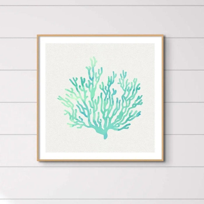 Opal Coral Art Print | Watercolour Shell Art Print - Unframed Wall Art