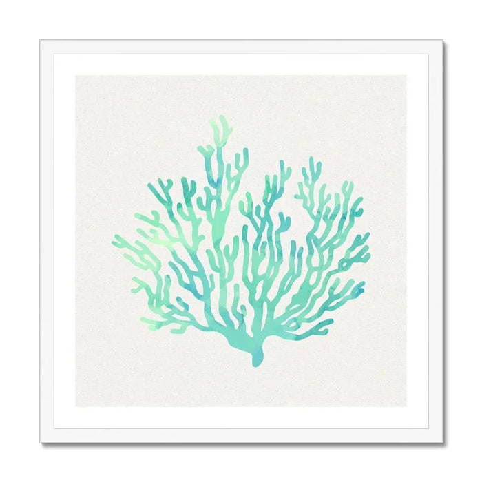 Opal Coral Art Print | Watercolour Shell Art - Framed Wall Art