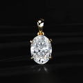 Oval Shape Solitaire Pendant | Earthly Jewels