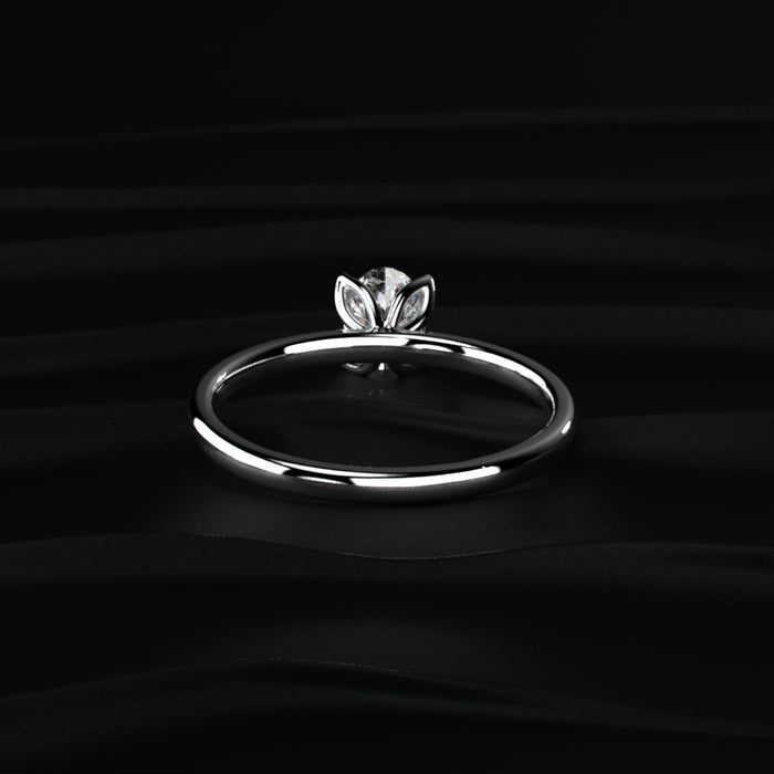 Oval Tulip Prong Ring | Earthly Jewels