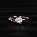 Pear Cut Diamond V Prong Ring | Earthly Jewels
