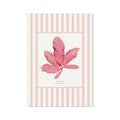 Pressed seaweed on a striped background