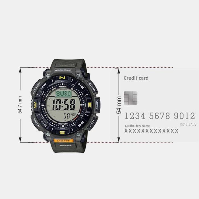 Protrek Men Quartz Black Dial Digital Resin Watch SL110