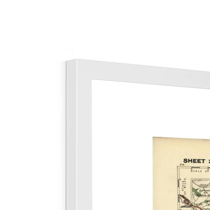 Reet Gradly (Old Yorkshire Map) Map Art - Framed - Beach House Art