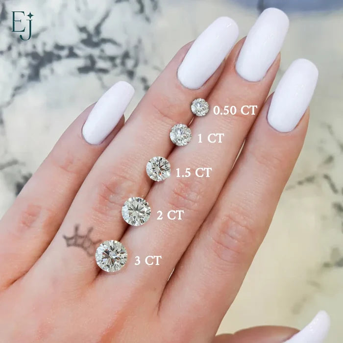Portuguese Round Cut Diamond Ring With Hidden Halo | Earthly Jewels #diamond-shape_round