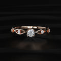 Round Twisted Shank Diamond Ring | Earthly Jewels
