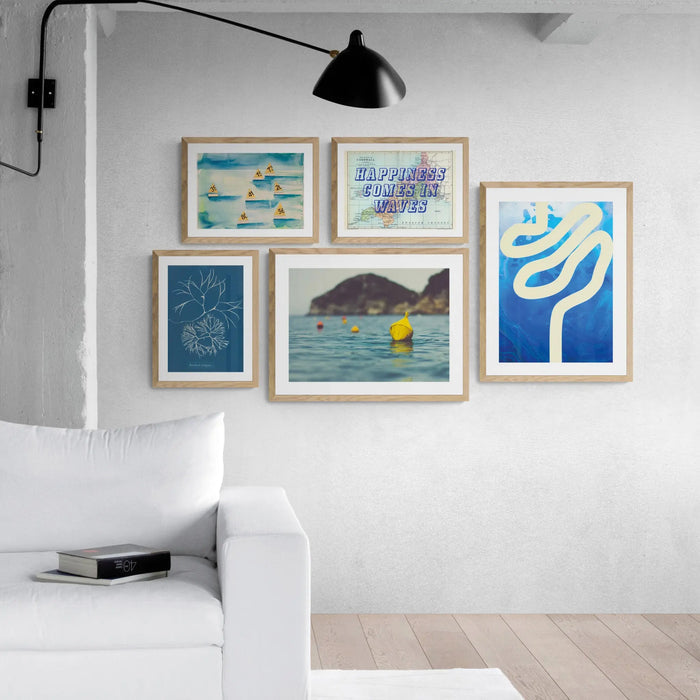 Sea Snake (Ivory) - Unframed Print Wall Art 18.00 Beach House Art