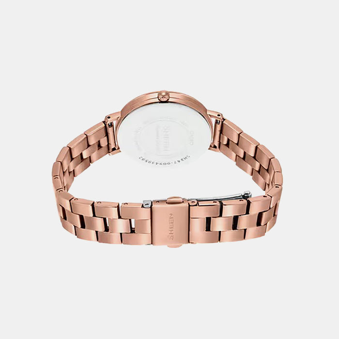 Sheen Women Quartz Pink Dial Analog Stainless Steel Watch SH247