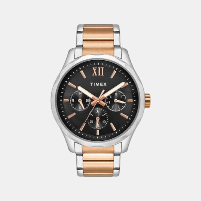 Signio Men Quartz Black Dial Multi-Function Stainless Steel Watch TW0TG7617
