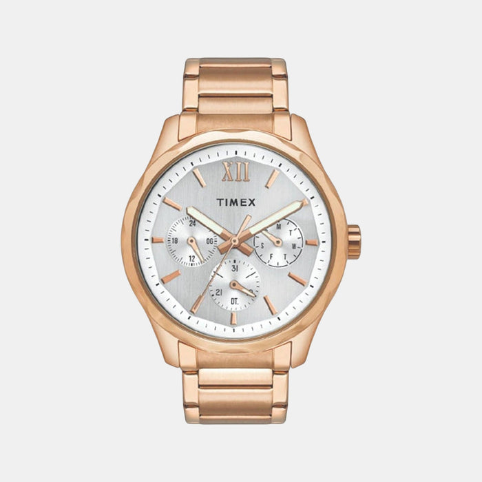 Signio Men Quartz Silver Dial Multi-Function Stainless Steel Watch TW0TG7605