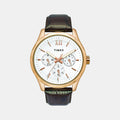 Signio Men Quartz White Dial Multi-Function Leather Watch TW0TG7600