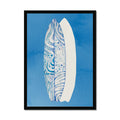 Surfboard Art Print | Beach Art | Two Surfboards Art  - Framed
