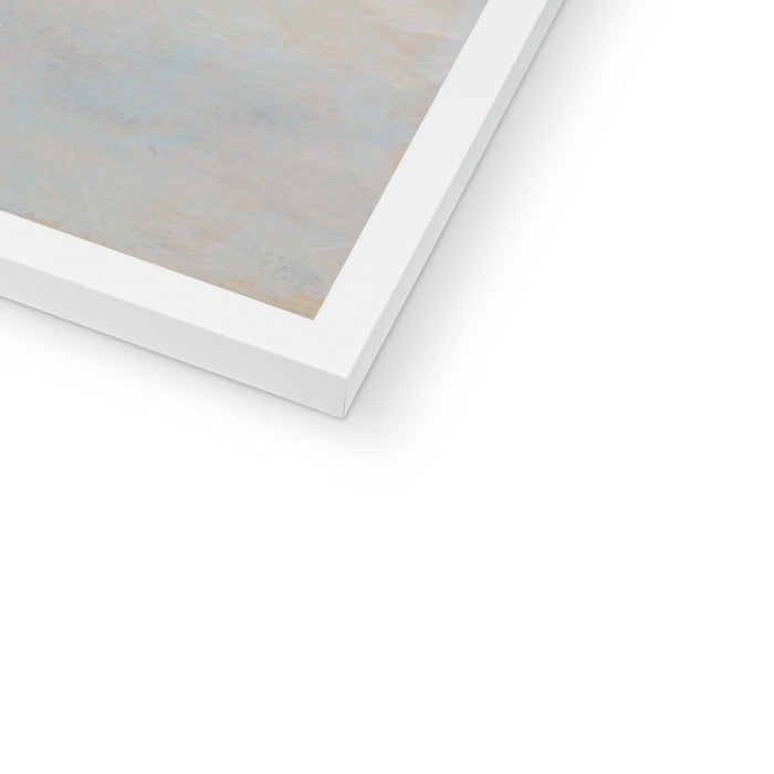 Tide Beach Art | Abstract Sea Painting - Framed Wall Art