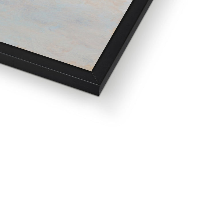 Tide Beach Art | Abstract Sea Painting - Framed Wall Art