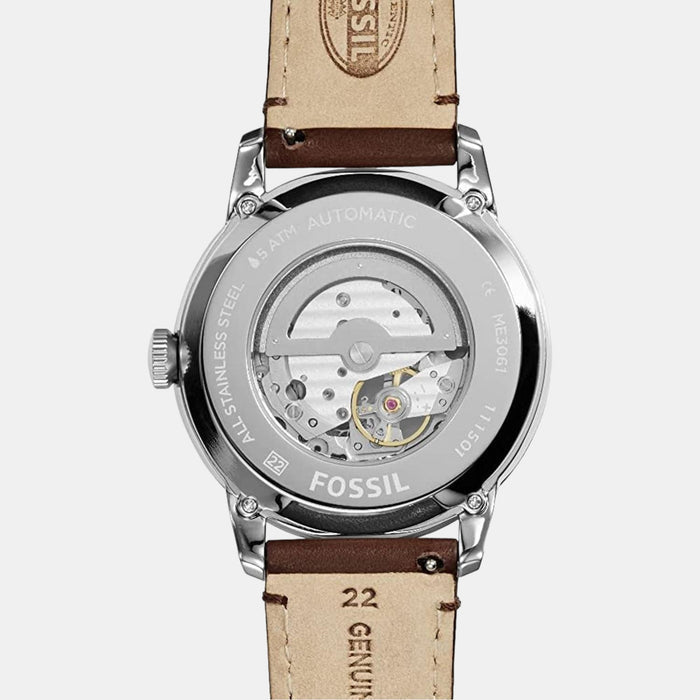 Fossil Leather Black watch
