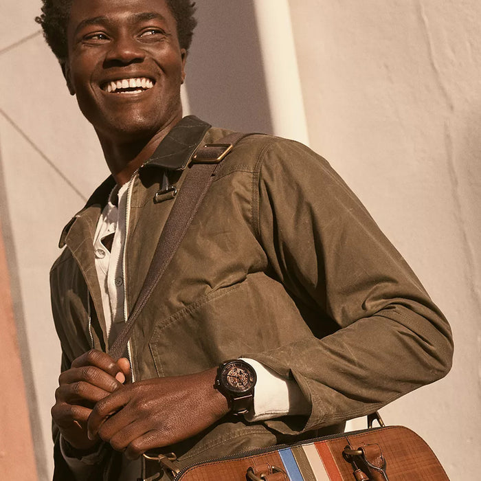 Townsman Men Automatic Brown Dial Analog Leather Watch ME3098
