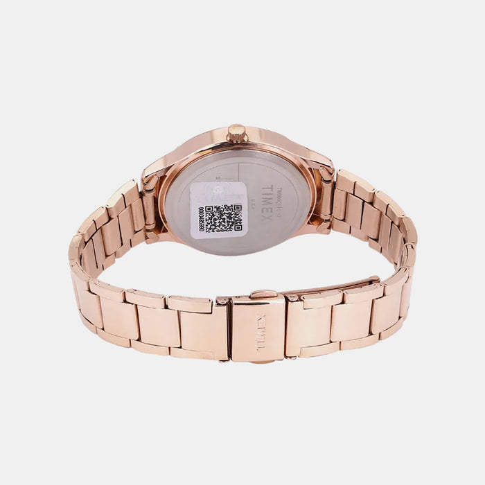 Trendline Women Quartz Rose Gold Dial Multi-Function Stainless Steel Watch TW000Q810