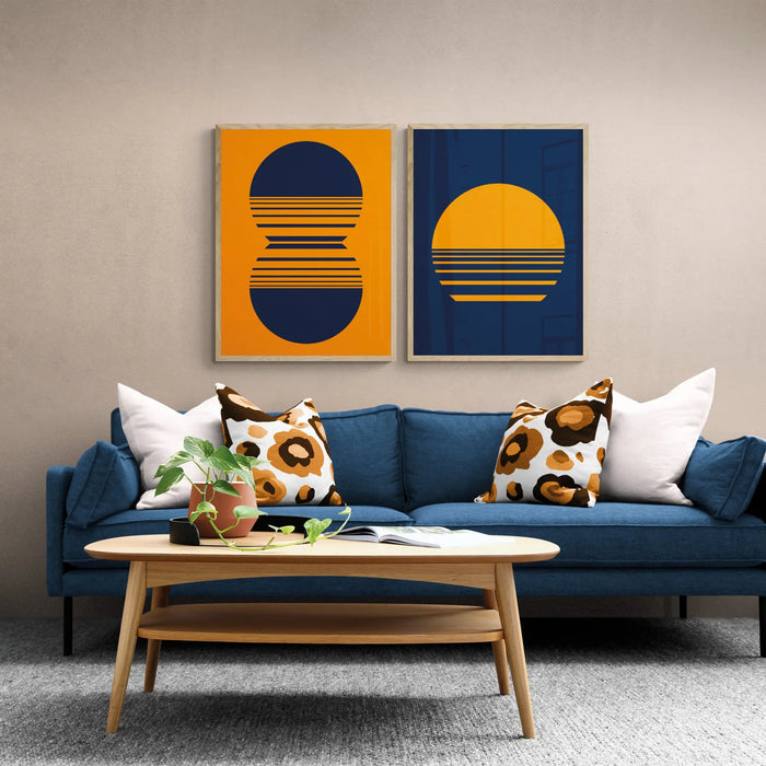 Trippin' Sunset - Graphic Wall Art - Unframed - Beach House Art