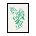 Tropical Leaf Artwork No 2 | Green Botanical  Wall Art - Framed