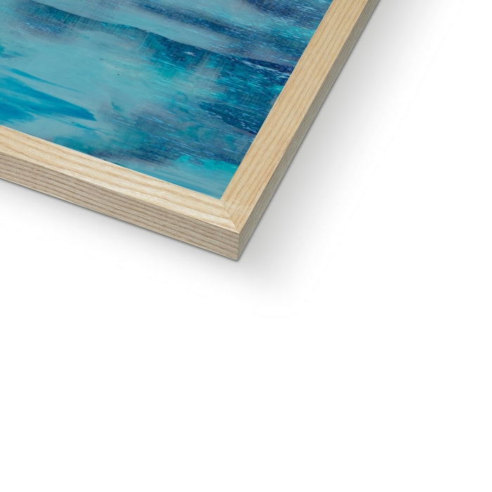 Two White Sails | Abstract Sailing Boat Art Print - Unframed