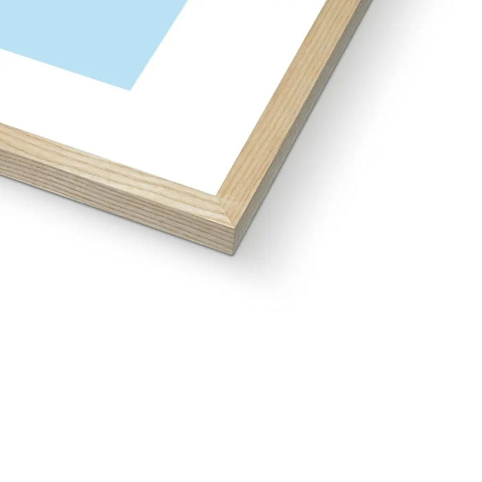 Framed word art print of 'Vitamin Sea' in blue colour - coastal wall art