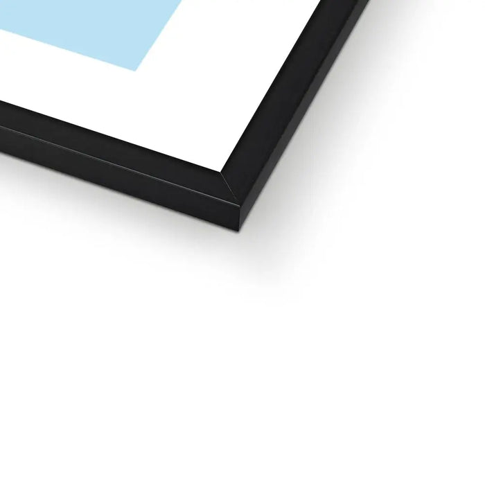 Framed word art print of 'Vitamin Sea' in blue colour - coastal wall art