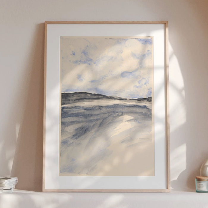 Watercolour Bay Painting | Modern Coastal Art - Unframed