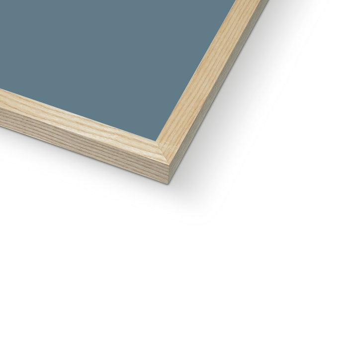 Close-up of a wooden frame corner on a white background