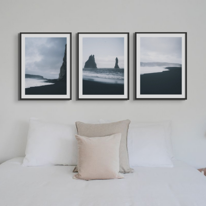 Winter Coast 2 | Black & White Photography Print - Framed