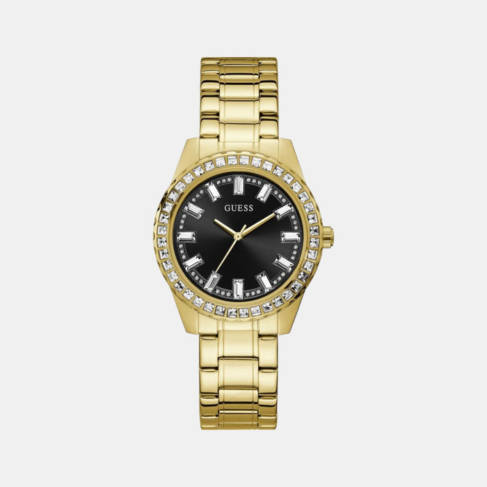 Guess Round Black Analog watch