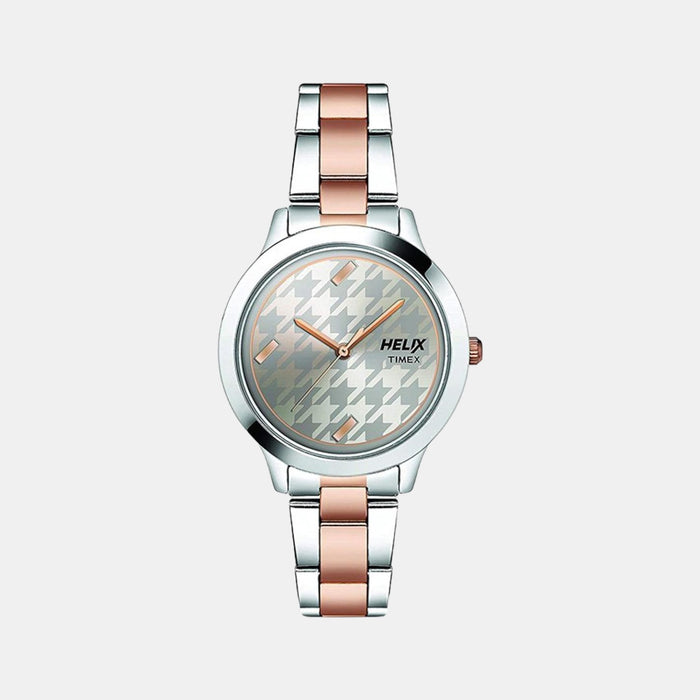 Helix Round Grey Analog watch