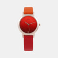 Helix Round Red Analog watch