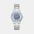 Guess Round Silver Analog watch