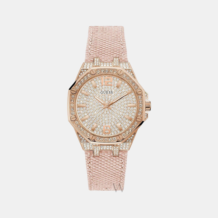 Guess Round White Analog watch