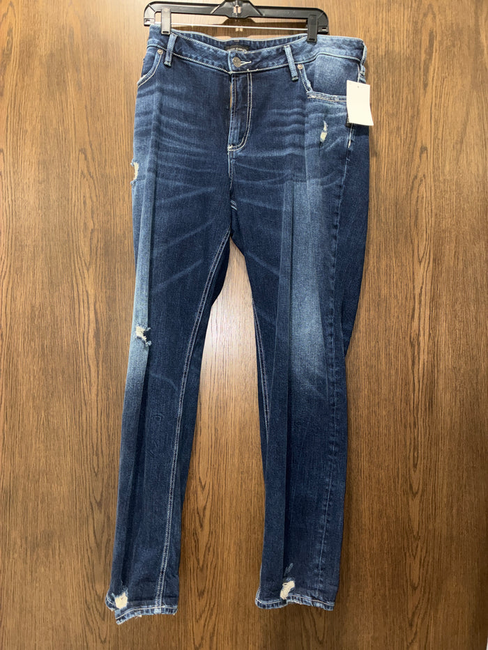 Women’s Silver Straight Leg Jeans Size 20