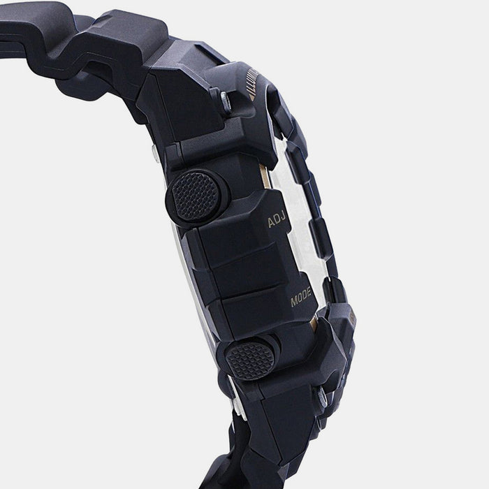 Youth Men Quartz Black Dial Analog-Digital Resin Watch D156
