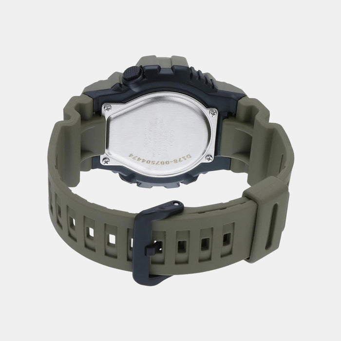 Youth Men Quartz Black Dial Analog-Digital Resin Watch D178