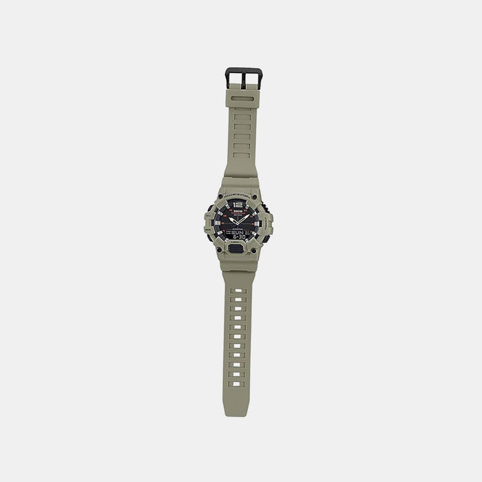 Youth Men Quartz Black Dial Analog-Digital Resin Watch D179